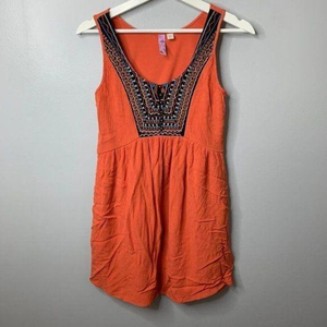 Alya Orange Embroidered‎ Dress